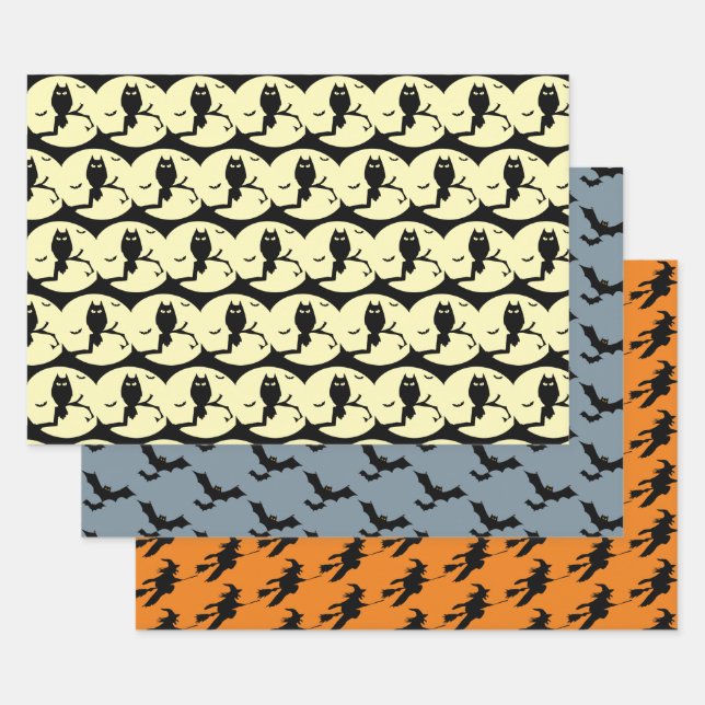 Halloween Design Wrapping Paper-Sets Geschenkpapier Set (Set)