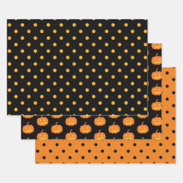 Halloween Design Wrapping Paper-Sets Geschenkpapier Set
