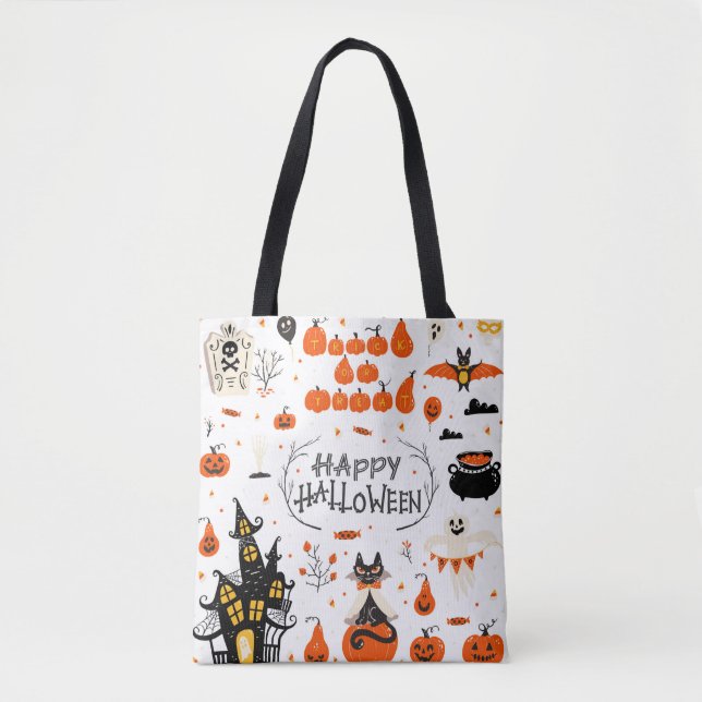 Halloween Designelemente. Halloween-Cliparts mit (Vorderseite)