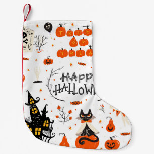Halloween Designelemente. Halloween-Cliparts mit Kleiner Weihnachtsstrumpf