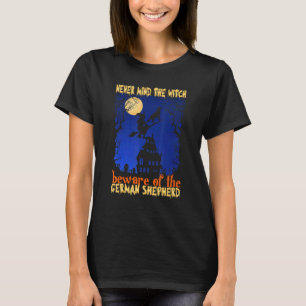 Halloween Deutscher Schäferhund Hüte Dich Vor Dem T-Shirt