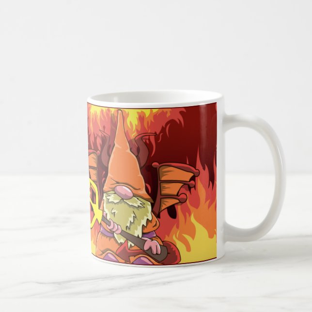 Halloween Devil Gnome Tasse, Cup Kaffeetasse (Rechts)