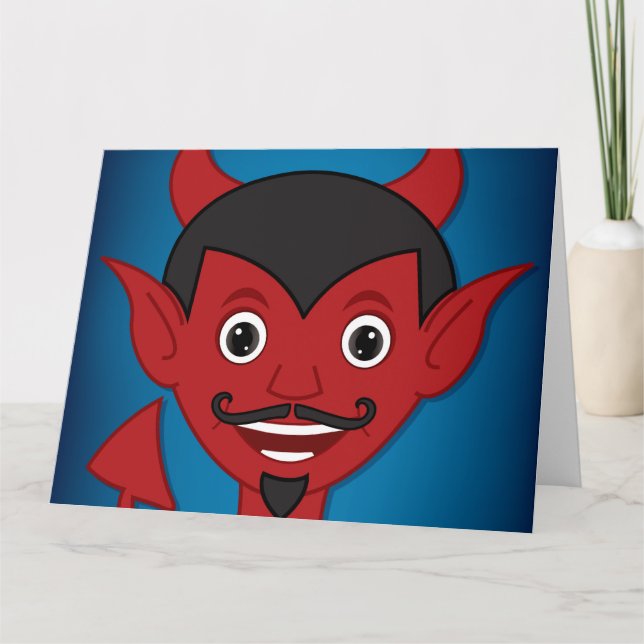 Halloween Devil Karte (Vorderseite)