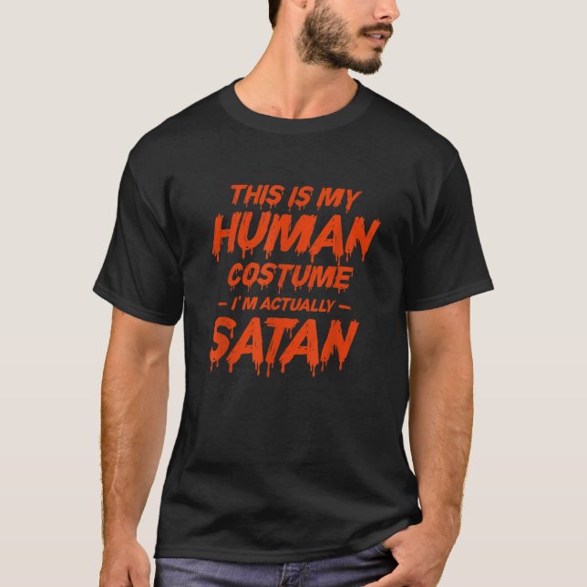 Halloween Devil Satan Pumpkin Hexenkel Ghost Beäng T-Shirt (Vorderseite)