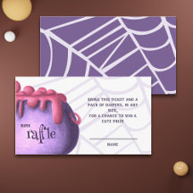 Halloween Diaper Raffle Baby Dusche