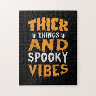 Halloween dick Dinge und Spooky Vibes Geburtstag Puzzle