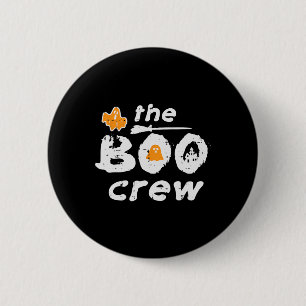 Halloween Die Boo-Crew passt zum Kostümviertel Män Button