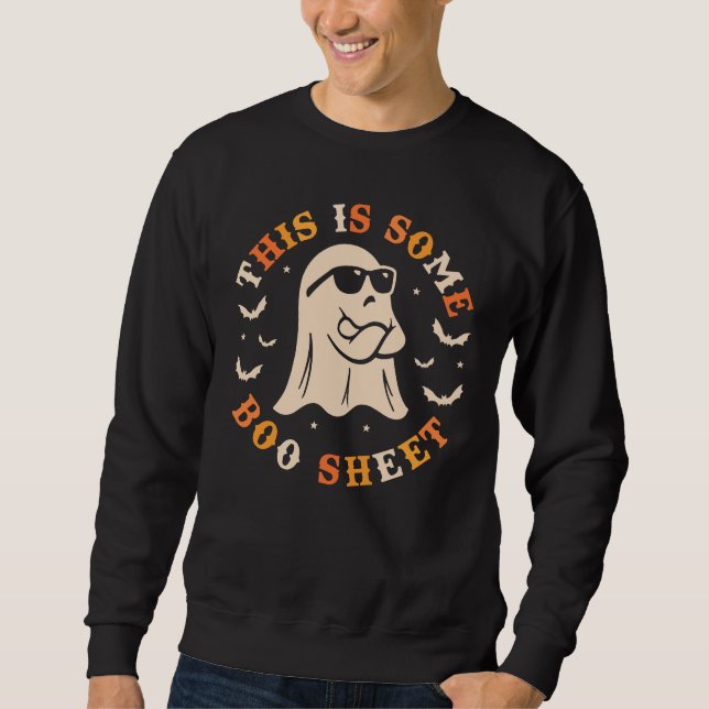 Halloween Dies ist ein Boo Sheet Funny Ghost Sweatshirt (Vorderseite)