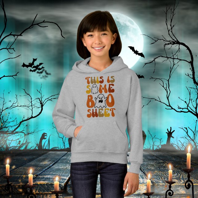 Halloween Dies ist ein Bootblatt Retro Vibes Ghost Hoodie (Von Creator hochgeladen)