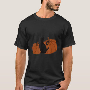 Halloween diese Hexe mit schokoladenbrauner Katzen T-Shirt