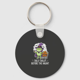Halloween Dilly Dally Frosch Hexe Kürbis Karren Schlüsselanhänger