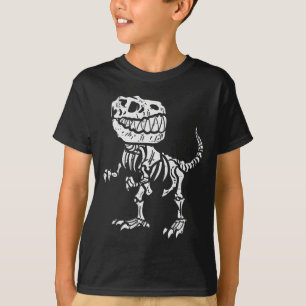 Halloween Dino Skeleton Trex Boys Kinder Kleinkind T-Shirt