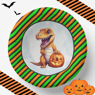 Halloween Dinosaur Dino-Mash-Party Pappteller