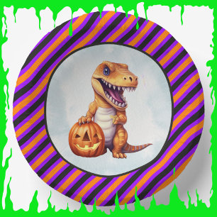 Halloween Dinosaur Dino-Mash-Party Pappteller
