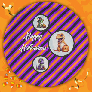 Halloween Dinosaur Dino-Mash-Party Pappteller