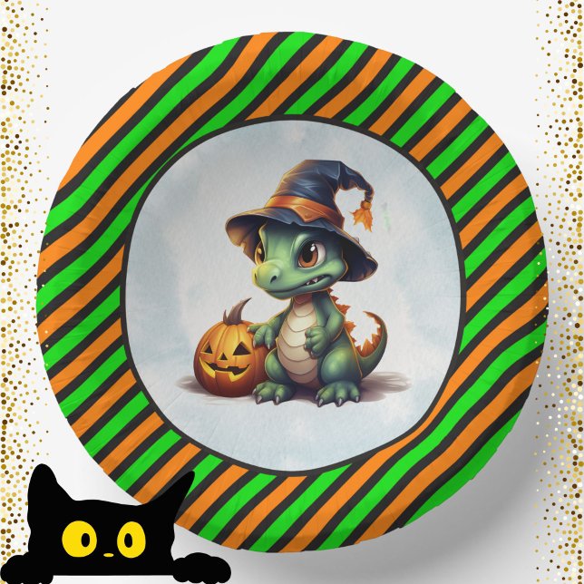Halloween Dinosaur Dino-Mash-Party Pappteller (Halloween Dinosaur Dino-Mash Party Paper Bowls)