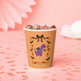 Halloween Dinosaur Pappbecher