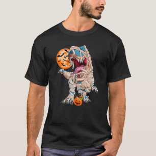 Halloween Dinosaur Rex Mummy Pumpkin Boys Kinder D T-Shirt