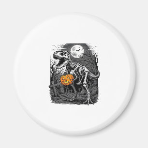 Halloween-Dinosaur-Skelett-Kürbis-Vintage-Shirt Magnet
