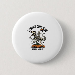 Halloween-Dinosaur-Skelett Vintage-Trick-Ride_1 Button