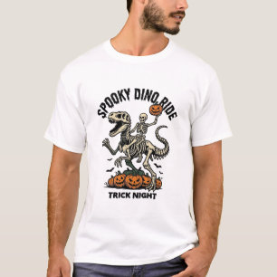 Halloween-Dinosaur-Skelett Vintage-Trick-Ride_1 T-Shirt