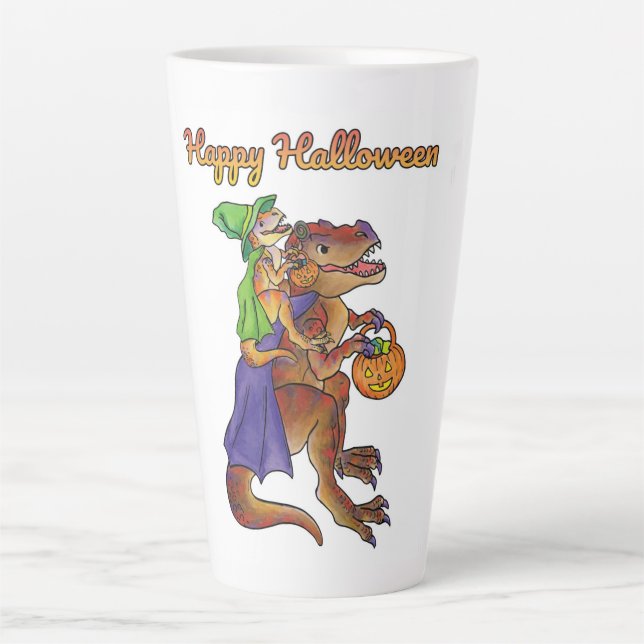 Halloween Dinosaur Tasse Groß (Vorderseite)