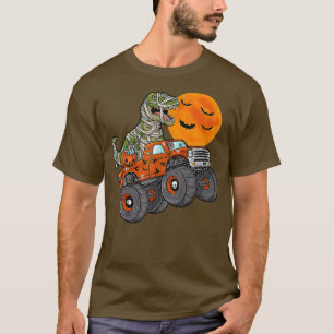 Halloween-Dinosaurier-Monster-Truck-Mond T-Shirt