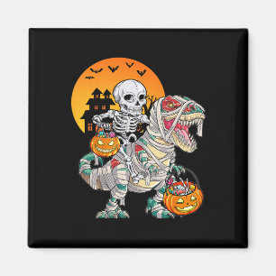 Halloween-Dinosaurier T Rex Skelett Grusel Jungen  Magnet