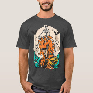 Halloween-Dinosaurier T Rex Skelett Grusel JungenT T-Shirt