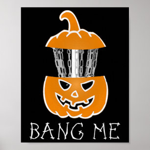 Halloween-Disc-Golf-Kürbis-Frisbee-Golf Ng Me Ske Poster