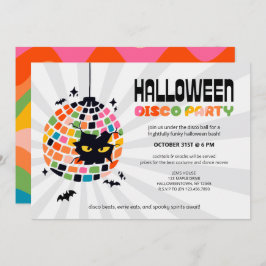 Halloween Disco Ball Party Einladung