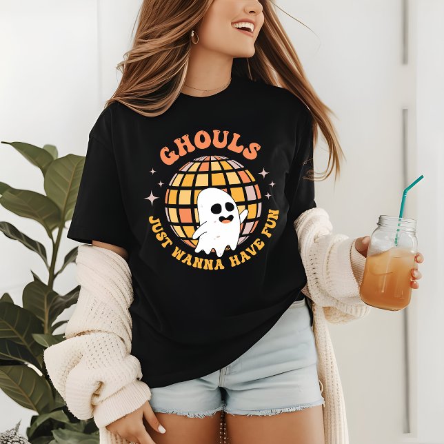 Halloween Disco Party Ghoul Modernes Funny Tri-Blend Shirt (Von Creator hochgeladen)