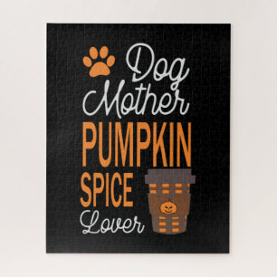 Halloween Dog Mother And Pumpkin Spice Birthday Puzzle