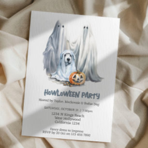 Halloween Dog Themed Party Howloween Spaß Einladung