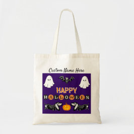 Halloween Dog Tote Bag - Personalisieren Tragetasche