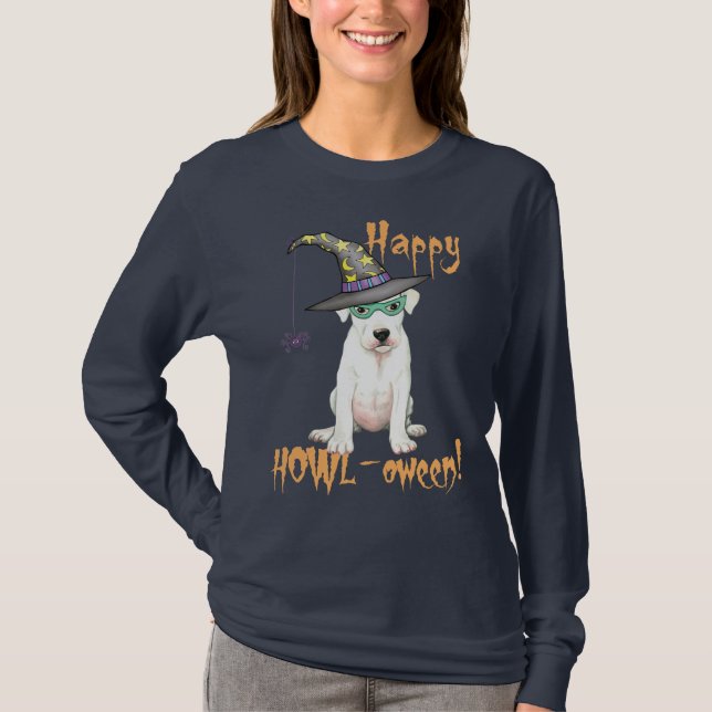 Halloween Dogo Argentino T - Shirt (Vorderseite)