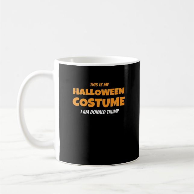 Halloween Donald Costume Trumpkin Ideen Classic Kaffeetasse (Links)