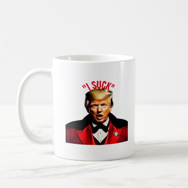 Halloween Donald Funny Anti-Politisch Kaffeetasse (Links)