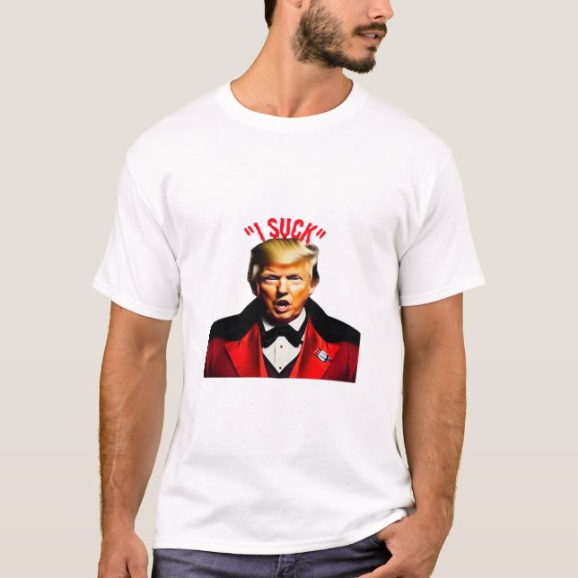 Halloween Donald Funny Anti-Politisch T-Shirt (Vorderseite)