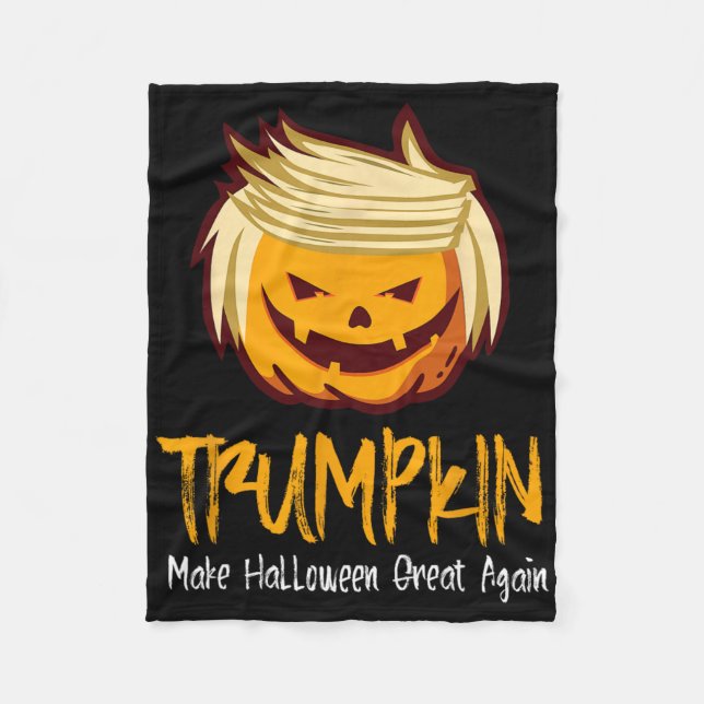 Halloween Donald Trump Kostümgeschenk-Idee Fleecedecke (Vorderseite)