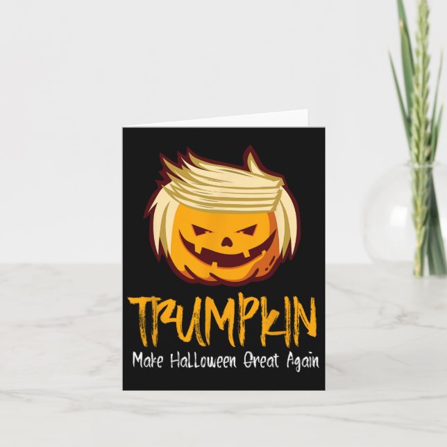 Halloween Donald Trump Kostümgeschenk-Idee Karte (Vorderseite)