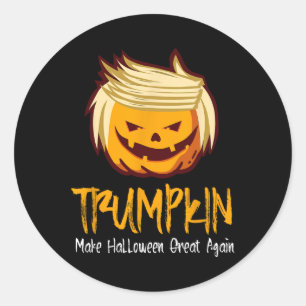 Halloween Donald Trump Kostümgeschenk-Idee Runder Aufkleber