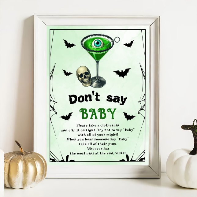 Halloween "Don't Say Baby" Baby Shower Game Poster (Von Creator hochgeladen)