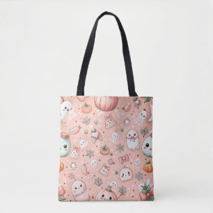 Halloween Doodle Pattern mit Ghosts & Pumpkins