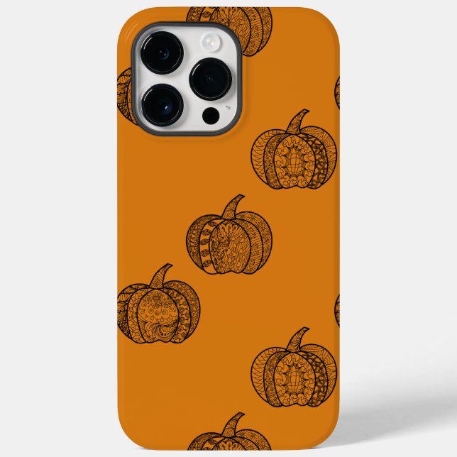 Halloween Doodles boho mandala Kürbis Herbst Case-Mate iPhone Hülle (Rückseite)