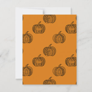 Halloween Doodles boho mandala Kürbis Herbst Einladung