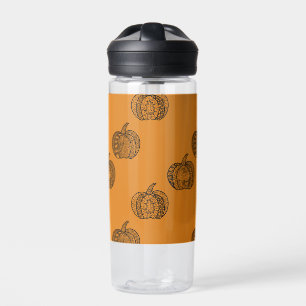 Halloween Doodles boho mandala Kürbis Herbst Trinkflasche