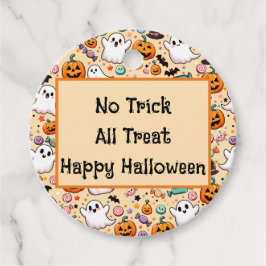 Halloween Doodles Geschenkanhänger