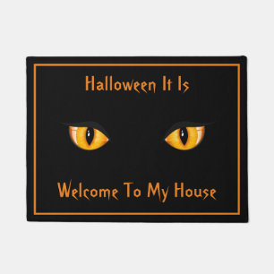 Halloween Door Mat Cat Eyes Fußmatte