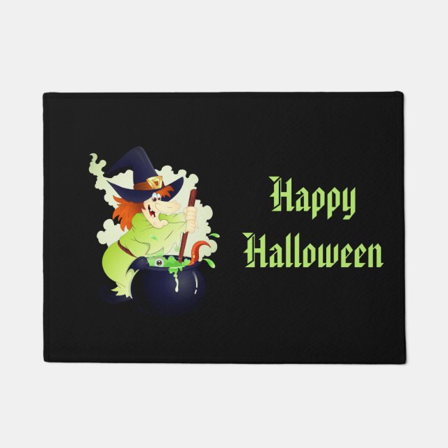 Halloween Door Mat-Hexe Fußmatte (Vorderseite)